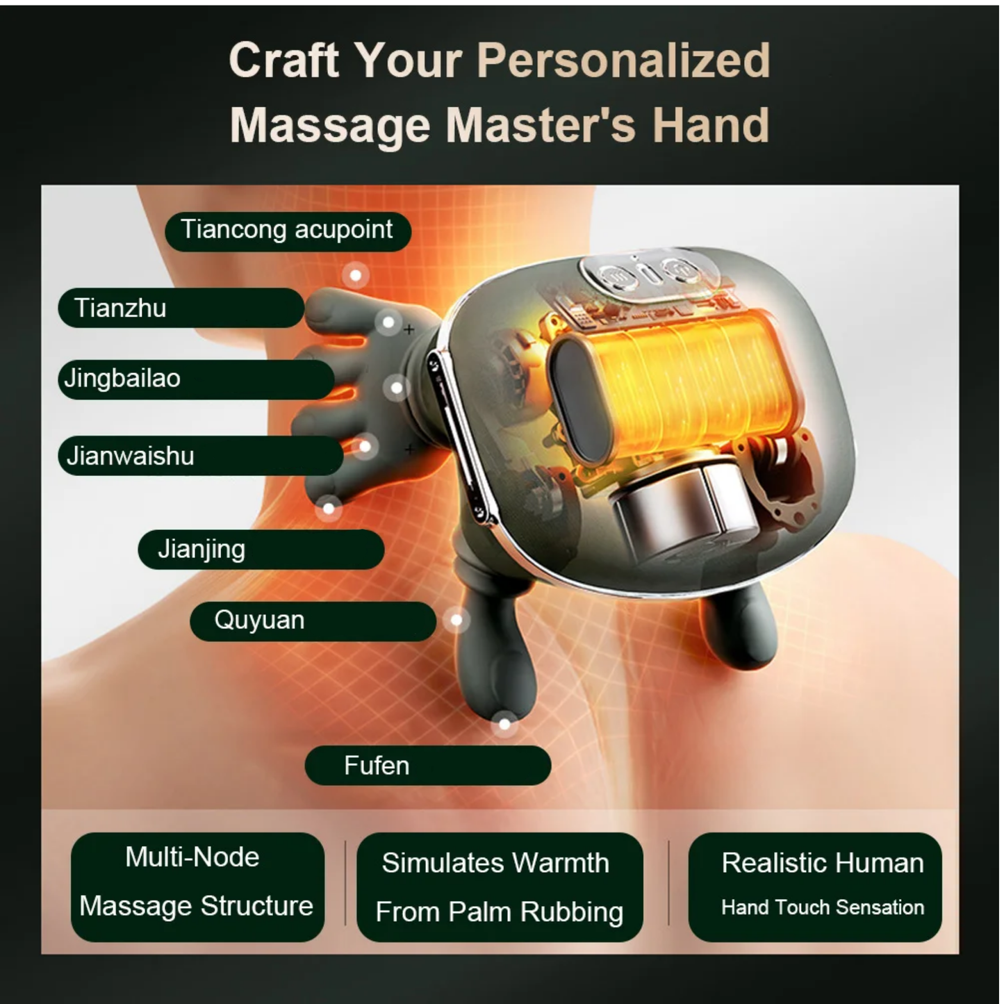 Portable Neck and Back Relaxing Massager